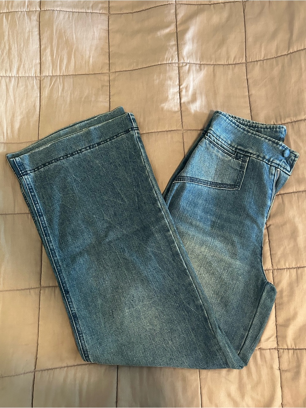 House of Harlow 1960 Blue Wide-Leg Jeans